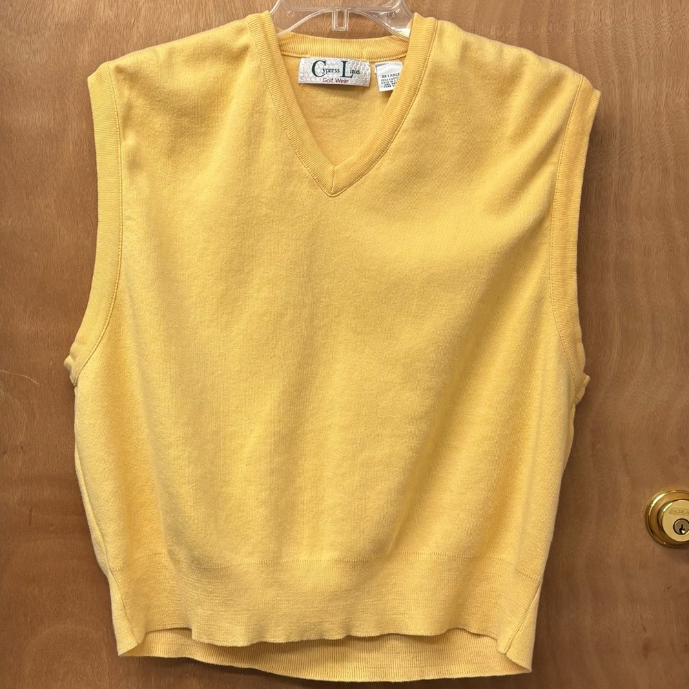 Vintage 100% cotton golf sweater vest size XXL